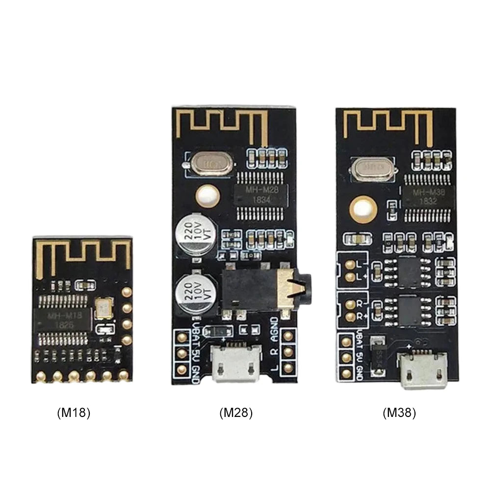 MH-M18/M28/M38 Wireless Stereo Music Module with Indicator Light Bluetooth Audio Module HiFi DIY Kit MP3 Decoder Board