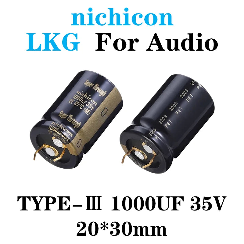 nichicon LKG 25V 35V 50V 63V 100V TYPE Super Through Audio capacitor 1000UF 2200UF 4700UF 6800UF 8200UF 10000UF 12000UF 22000UF