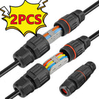 IP68 Waterproof Joint Wire Quick Connection Connector 2/3 Pin Solder Less LED Lamp Wiring Outdoor Rainproof Terminal New