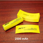 100pcs/lot 18650 lithium battery shrink film PVC heat shrinkable tube battery packaging skin packaging insulation tube