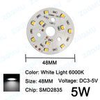 10PCS DC5V Round LED Lamp Panel 3W 5W 10W SMD5730 SMD2835 Warm White Highlight Round Round Aluminum LED Lamp Panel