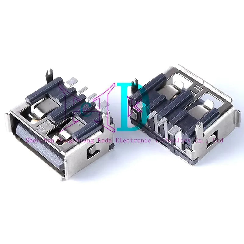 5PCS USB Interface Socket Type A Standard Port Female Male Solder Jacks Connector DIP Straight Vertical Bend Needle PCB Socket