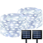 1pcs Solar String Lights Outdoor Waterproof LED Outdoor 8 Modes Christmas Fairy Light for Patio Yard Tree Garden Balcony Decor
