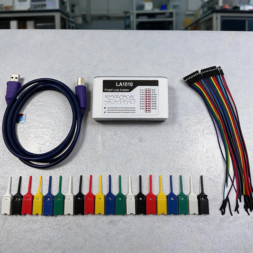 LA1010 16 Channel For Logic Analyzer 100MHz Sampling Rate For Protocol Debugging UART I2C For SPI For RS232 Electronic Testing