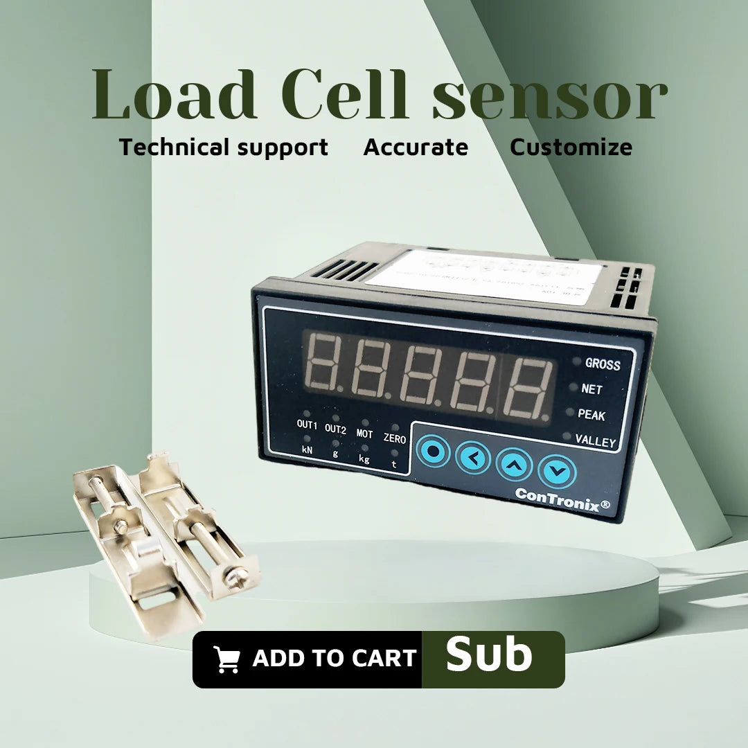 S Shape Tension Compression Load Cell & Display 5kg~5t, Alloy Steel Sensor, IP66 Waterproof, for Crane Hopper Control System