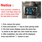 Car TPMS Cigarette Lighter Tire Pressure Monitoring System Alarm Tyre Air Pressure Meter Gauge Temperature Warning With 4 Sensor