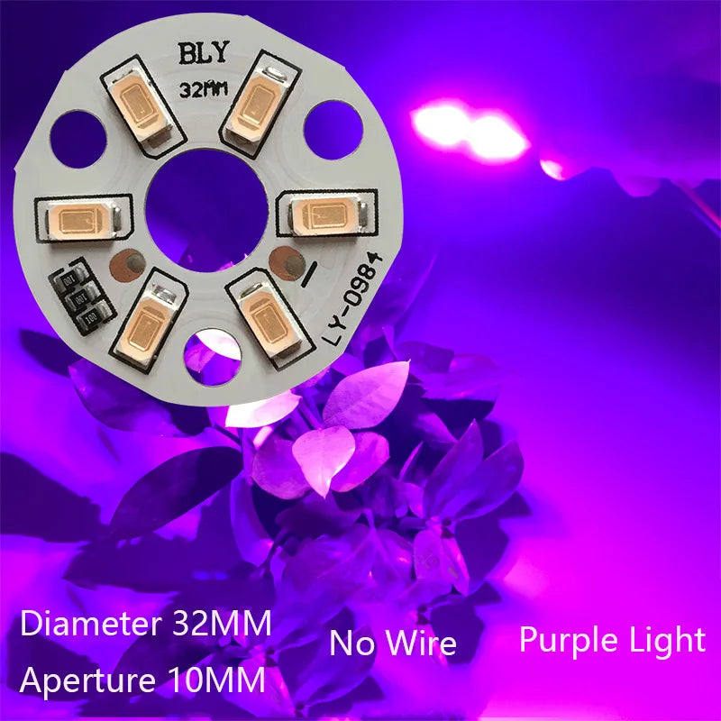 5/10 Pcs LED 3W 5V USB Light Board SMD 5730 Chip Red Green Warm White Yellow Purple Round Changing Light Source With 20 Cm Cable