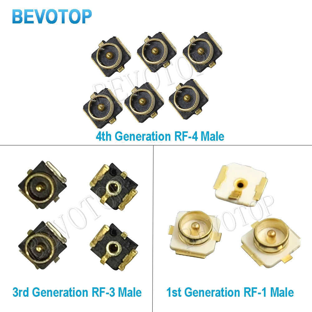 10PCS/LOT 4th Generation IPX-1/MHF4 Male Plug Antenna Base U.FL SMT PCB RF Coaxial WiFi Connector Antenna Board Terminal