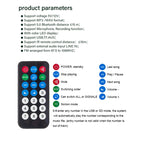DC 5V 12V Audio Player Bluetooth 5.0 MP3 Decoder Board Hands-free Car Microphone USB TF FM Radio MP3 Music Player Speaker