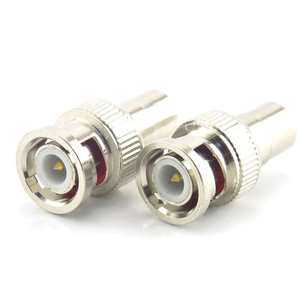 2pcs/5pcs/10pcs BNC Male To RCA Female Surveillance Plug To Lotus Female Adapter For Security System Video CCTV Camera