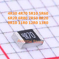 100PCS SMD Resistance 4R30 4R70 5R10 5R60 6R20 6R80 7R50 8R20 9R10 9R00 11R0 12R0 13R0 0805 1210 1206 2010 1812 2512  Thick film