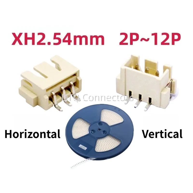 50pcs SH1.0mm/MX1.25mm/ZH1.5mm/PH2.0mm/XH2.54mm horizontal and vertical SMT SMT 2/3/4/5/6/7/8/9/10/11/12Pin