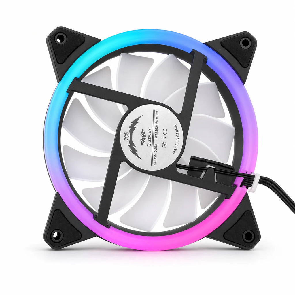 Computer Case PC Cooling Fan RGB Adjust LED 120mm Quiet + IR Remote New Computer Cooler Cooling RGB Case Fan For CPU