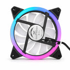 Computer Case PC Cooling Fan RGB Adjust LED 120mm Quiet + IR Remote New Computer Cooler Cooling RGB Case Fan For CPU