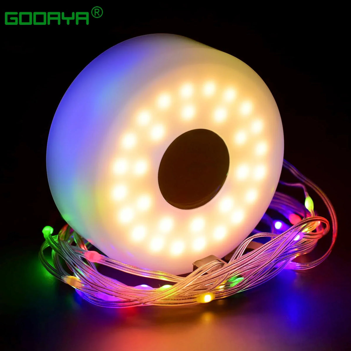 LED Camping Lamp Strip Atmosphere 10M Length Waterproof Recyclable Light Belt Outdoor Garden Decoration Lamp for Tent Room