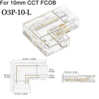 COB LED Wire Connector 5 8 10mm Connection Solderless Mini Buckle FCOB RGB CCT LED Strip Lights 2 3 4 Pin No Dark Area Connector