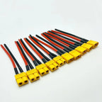 XT60 Male Female Bullet Connectors Plug Adapter With 14AWG 100mm Silicon Wire XT-60 Male Female Connector For RC Lipo Battery