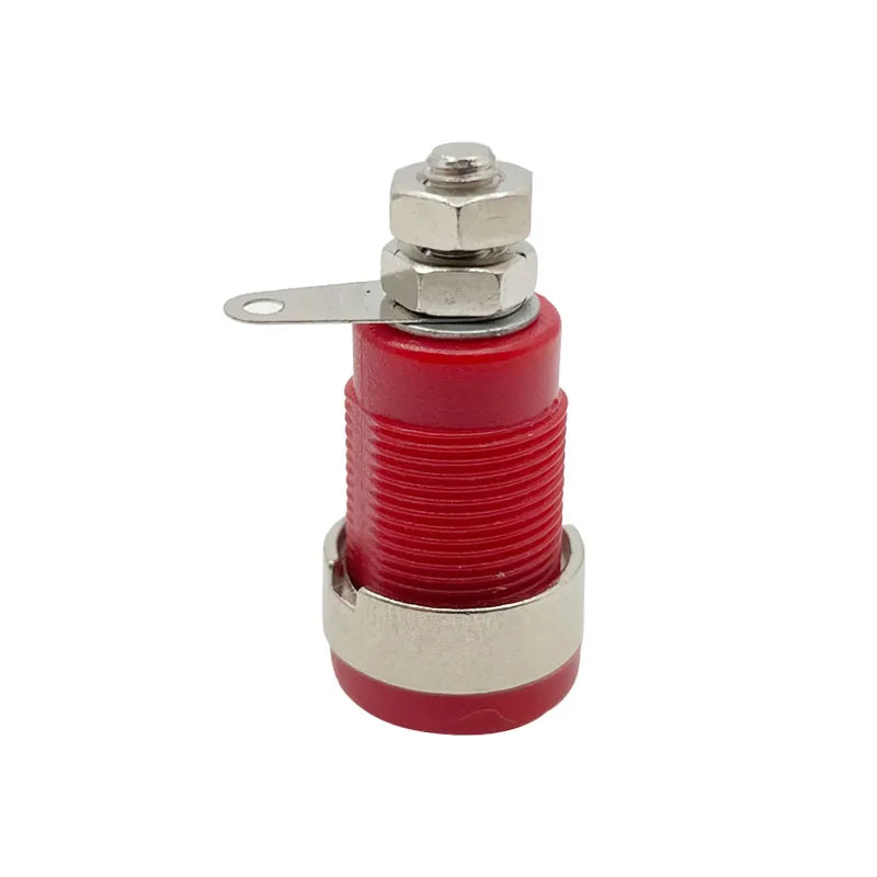 20PCS Insulated Safety 32A 4mm Banana Socket Terminal 5 Colors Female Jack Panel Mount Socket Binding Post Wire Connector