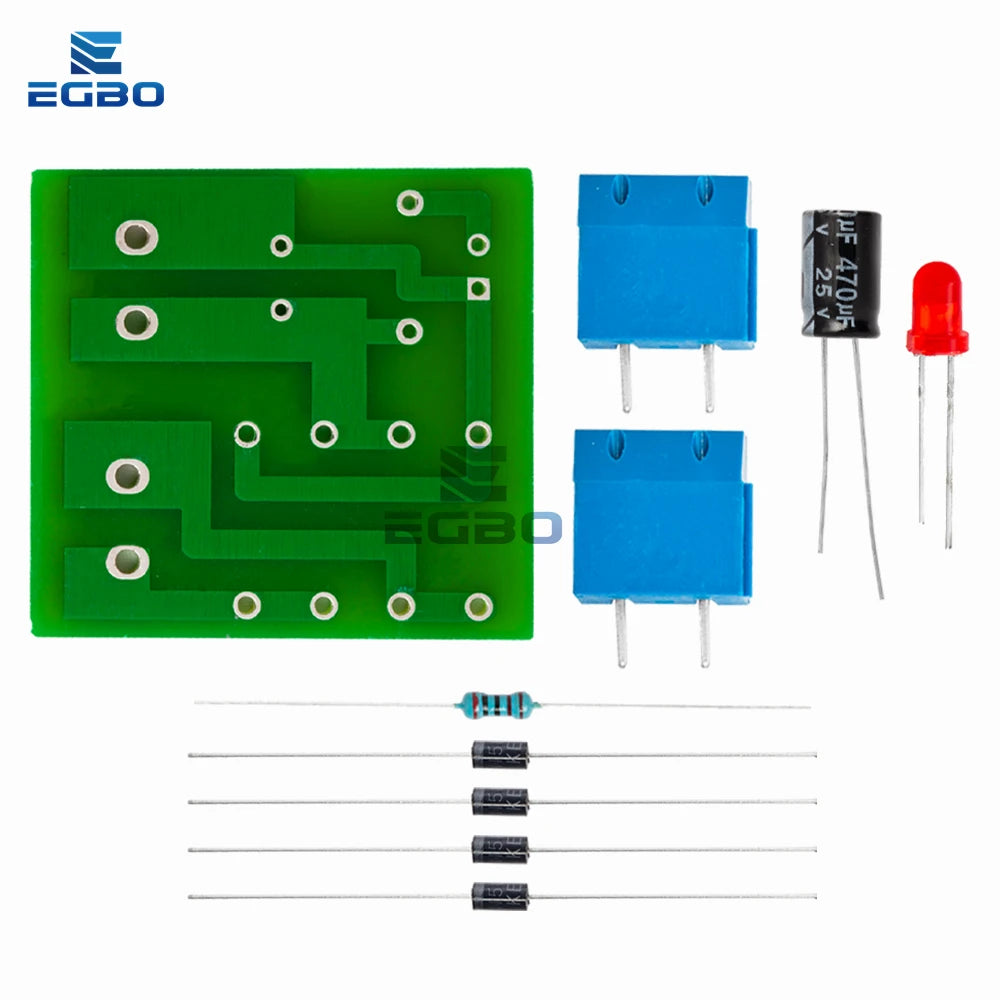 EGBO 1N4007 Bridge Rectifier AC to DC Converter Full Wave Rectifier Board Module DIY KIT