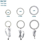 1pcs DC5V Dimmable SMD5730/2835 Led Ring White Color Lamp Bead 10W 12W LED Light Board White Warm Light with 2M cable