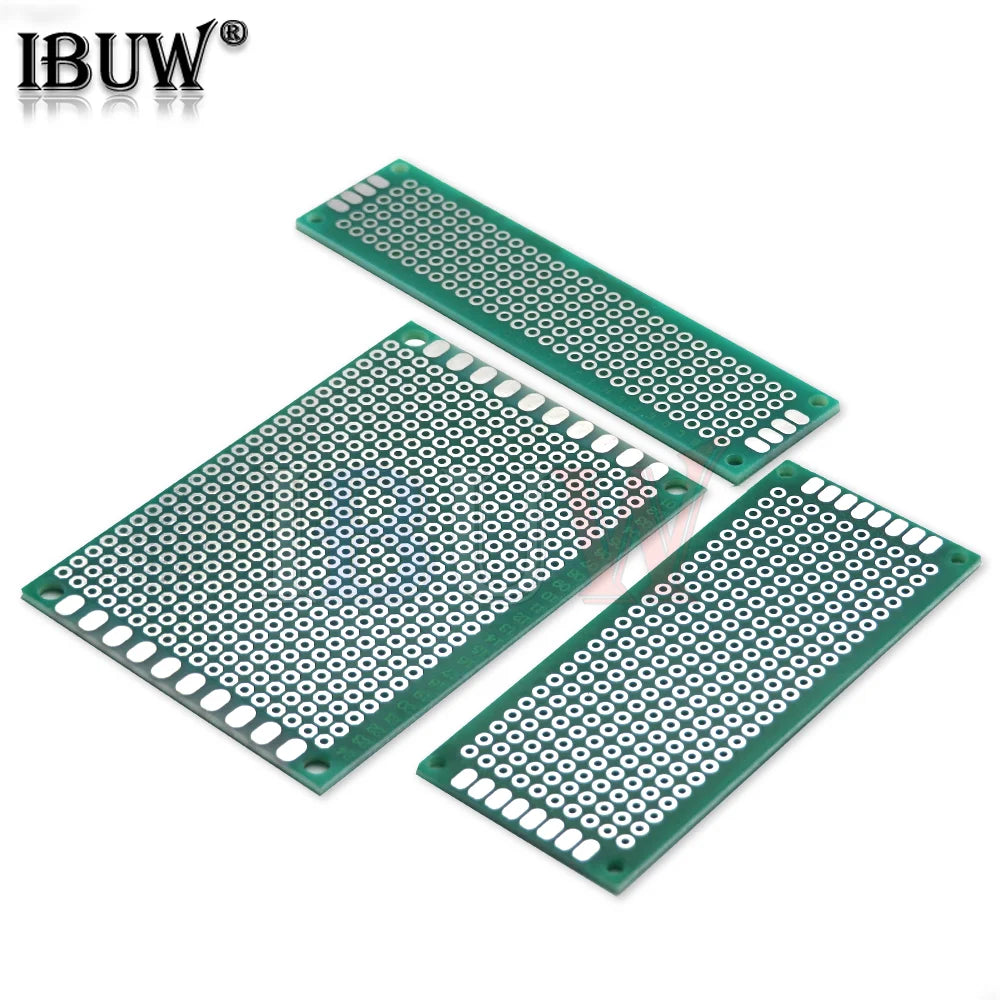 Single Side Prototype PCB Board 2X8 3X7 4X6 5X5 5X7 6X8 7X9 7X10 8X12 9X10 9X15 CM Universal Printed Circuit Board For Arduino
