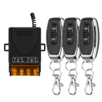 Universal 433Mhz Smart Switch with Wireless Remote Control Relay for Water Pump Motor Led Electric Appliance Learning Code 30A