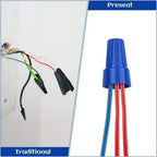 50PCS Colorful Electrical Insulated Crimp Twist Terminal Quick Wire Connector Nut Spring End Cap Connection