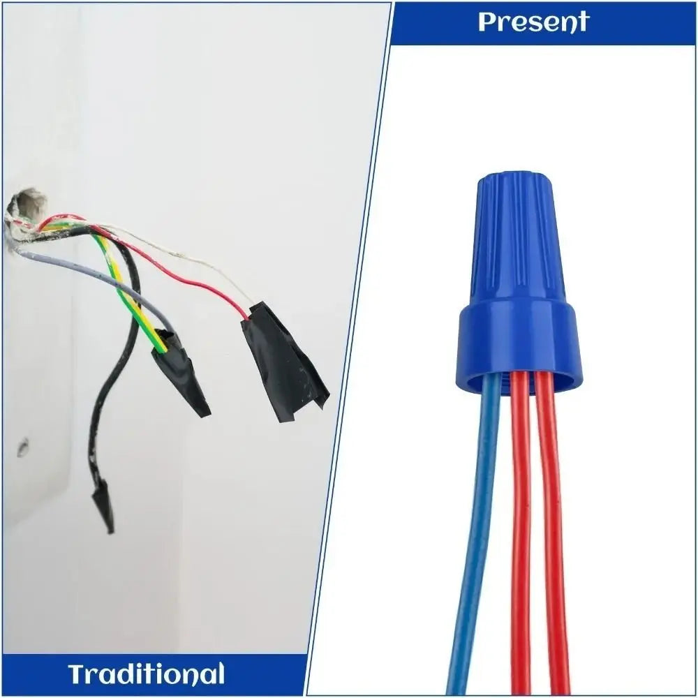 50PCS Colorful Electrical Insulated Crimp Twist Terminal Quick Wire Connector Nut Spring End Cap Connection