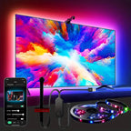 LED TV Backlight with Color Picking Sensor RGB-IC Led Strip Lights App Control Music Sync Light for 55-75inch PC/TV Ambient Ligh