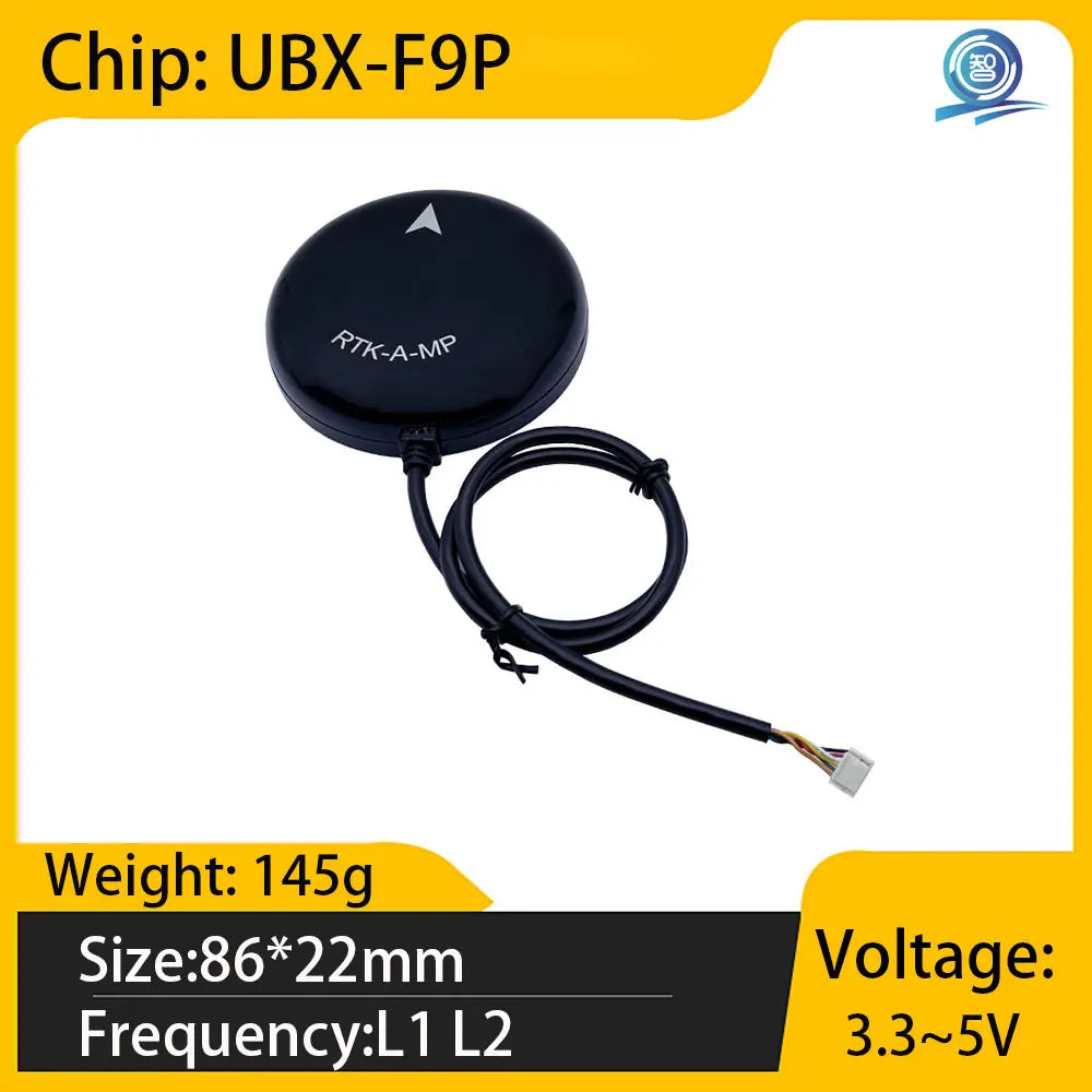 UBX-F9P High-Precision GNSS Module RTK Differential Multi Band Positioning Support for UAV Precise Control Mobile Robot