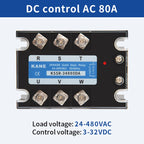 SYTH DC-AC 3-32V AC-AC 70-280V Three Phase SSR Solid State Relay 3P SSR Module 10A 25A 40A 60A 80A 100A 120A