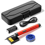 USB Soldering Iron Set Mini Small Soldering Iron Tool With 800mAh Lithium Battery Rechargeable Soldering Iron Set