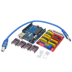 CNC Shield DRV8825 V3 V4 Engraving Machine 3D Printer/ A4988 Driver Expansion Board For Arduino + NANO 3.0 UNO R3 With USB Cable