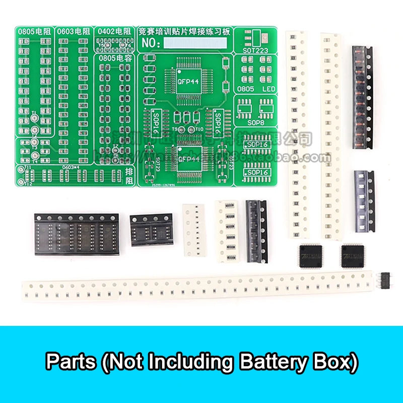 Soldering Practice Board SMD Circuit Board LED Electronic SMT Component DIY PCB Kit Project Tools Practice Soldering Skills