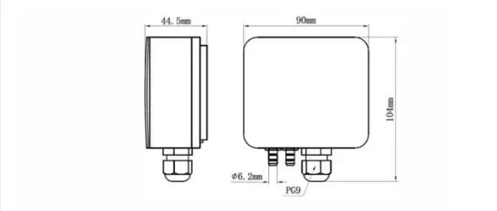 ELM110/112/116 Micro Differential Pressure Transmitter Air Pressure Transmitter Pressure Sensor 100-1000Pa