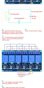 5v 12v 1 2 4 6 8 way relay module for arduino 1 2 4 6 8 channel relay module with optocoupler Relay Output In stock