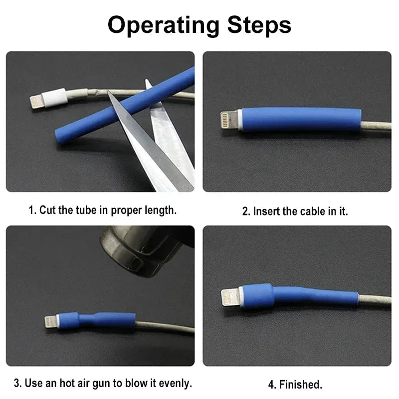 1~10m 4:1 Transparent Heat Shrink Tubing With Glue 4~ 52mm Double Wall Adhensive Polyolefin Sleeve Lined Wire Cable Protector