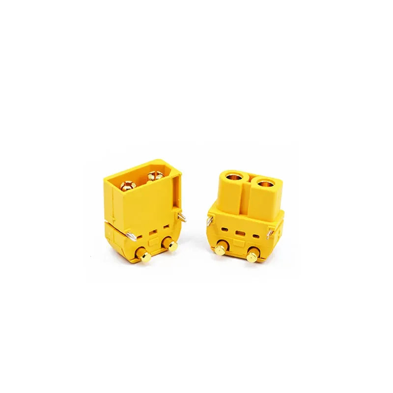 5/10 Male Female connector PCB board XT30-60PW Banana Golden head Right Angle Horizontal connector Male Heat Shrink Gold Plated