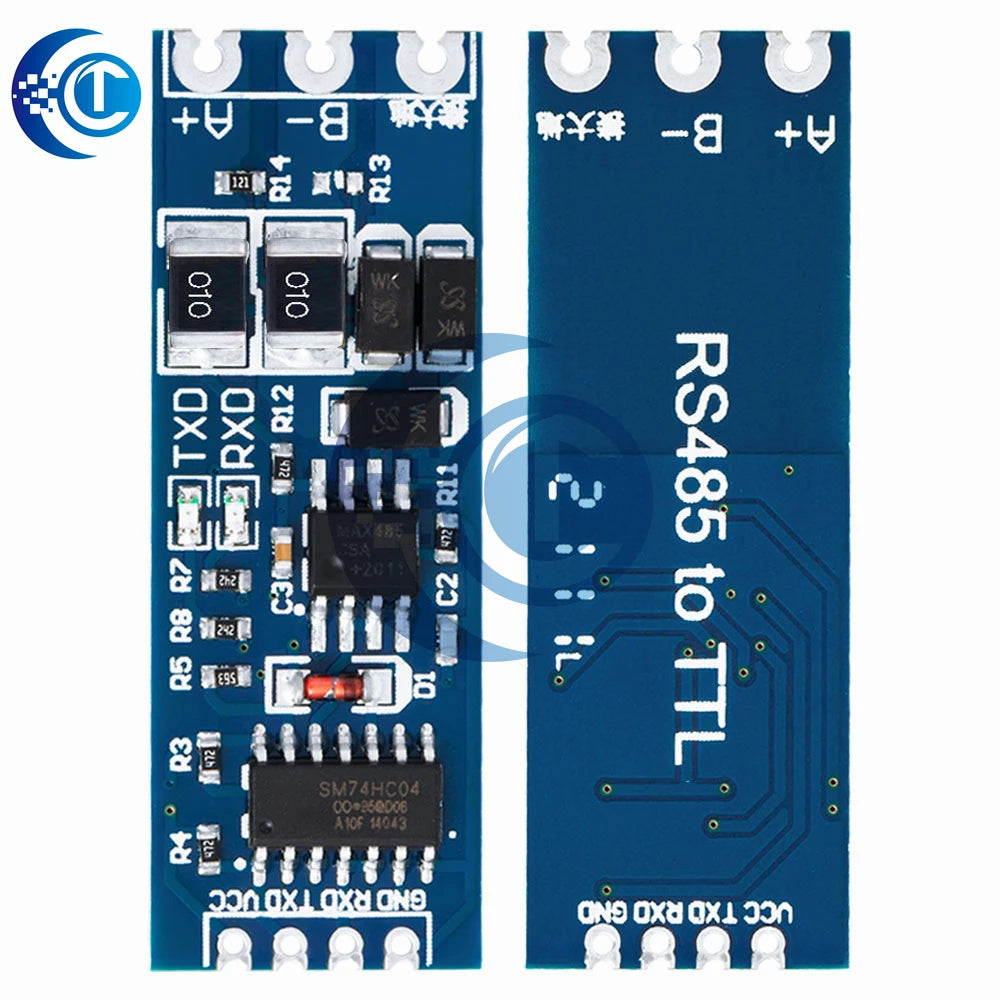 TTL-RS485 Bidirectional Converter Module: Serial UART Level Shifter with Auto-Flow Control – 3.3V/5V Power Supply
