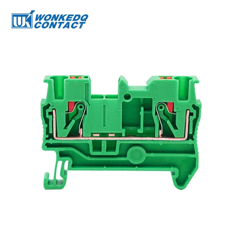 10Pcs PT2.5 DIN Rail Terminal Block Push-in Connector 2.5mm² Cable Screwless Plug Electrical Wire Connect NS35 PT 2.5