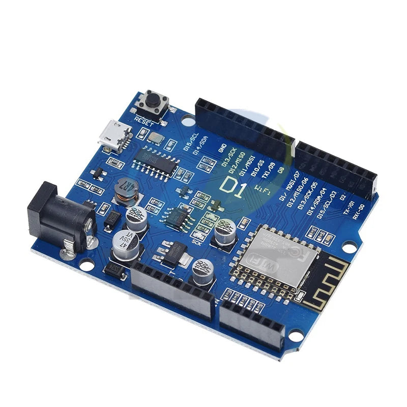 ESP-12E WeMos D1 UNO R3 CH340 CH340G WiFi Development Board Based ESP8266 Shield Smart Electronic PCB For Arduino Compatible IDE