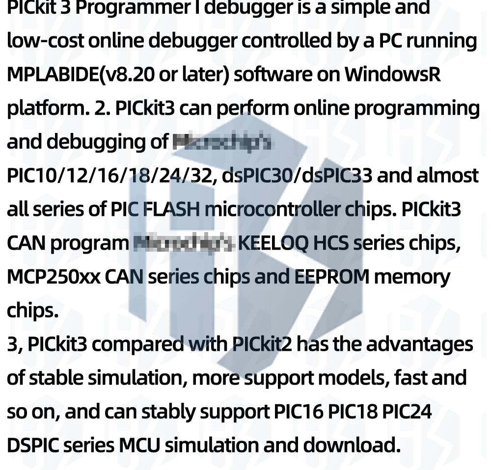 PICKIT3 KIT3.5   PIC KIT3 PICKIT 3 Programmer Offline Programming PIC Microcontroller Chip +PIC Programmer adapter seat