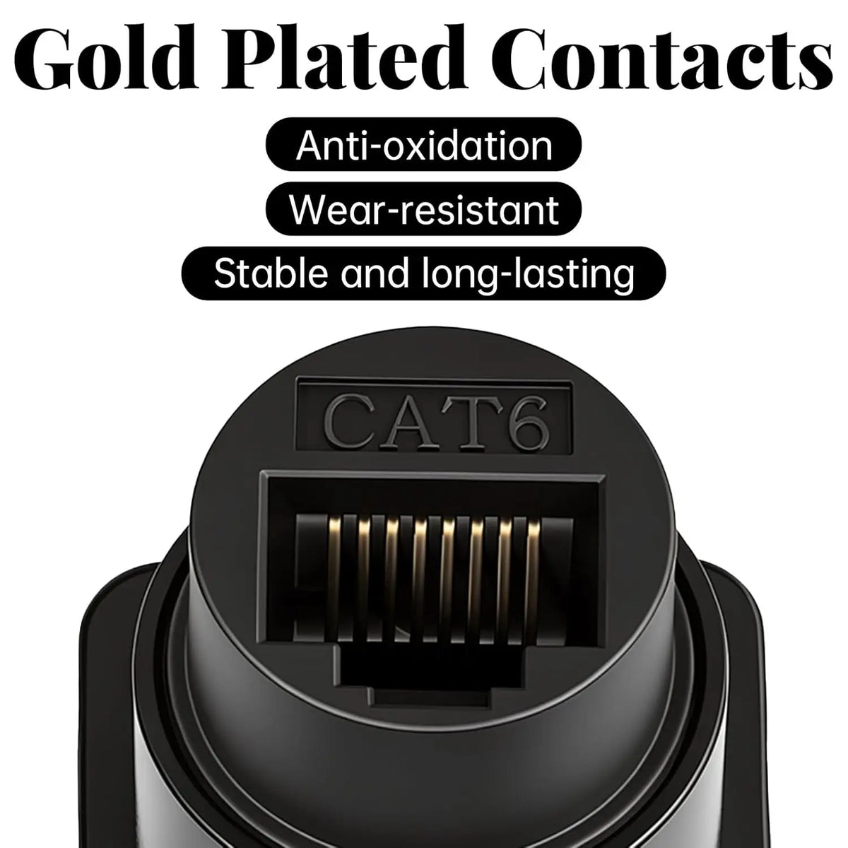 3-1PCS Cat6 RJ45 Panel Mount Adapter Female-to-Female Ethernet Pass-Through Connector RJ45 Shielded D-Type Ethernet Bulkhead