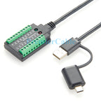 FTDI USB to RS232 RS485 RS422 TTL 3.3V 5V Serial Cable with FT232RNL Chip USB-C USB-A to COM Port Adapter Cable for Windows