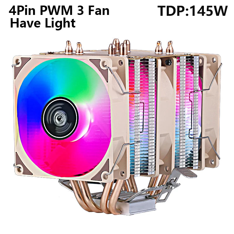 XUANFENG Air-cooled CPU Cooler 90mm Fan Twin Towers 4/6 Heat Pipe 4pin/PWM Compatible LGA2011 115x 1200 1700 X79 X99 AMD AM3 AM4