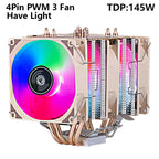 XUANFENG Air-cooled CPU Cooler 90mm Fan Twin Towers 4/6 Heat Pipe 4pin/PWM Compatible LGA2011 115x 1200 1700 X79 X99 AMD AM3 AM4