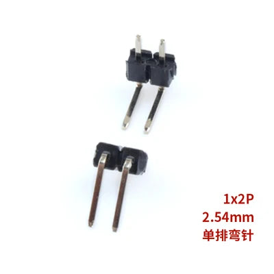 10pcs 2.54 mm Pitch 1x 40 Pin Right Angle Single Row Pin Header Male 90 Degrees Needle Connector 3P/4P/6P/8P/10P/15P/40P 1*40
