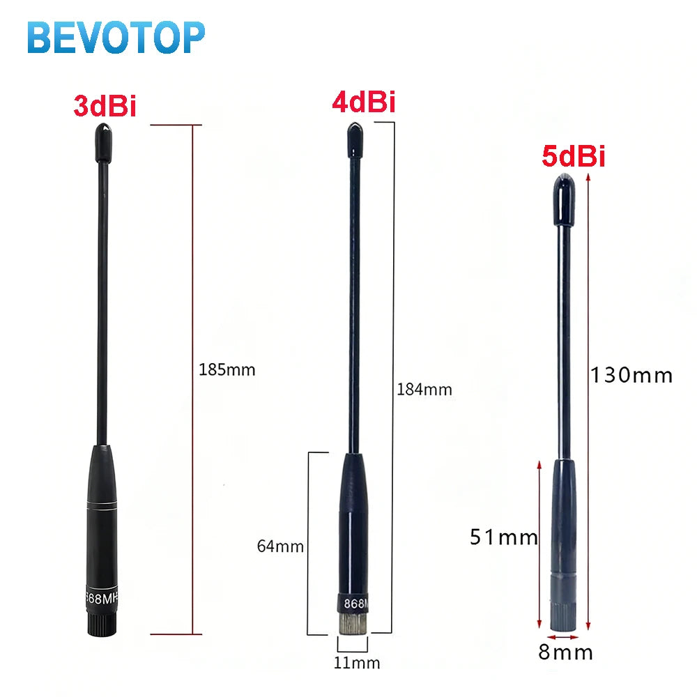 868MHz Antenna Soft Whip Lora Lorawan AV Meter Reading Module Omnidirectional 5dbi SMA Male Connector GSM 868 IOT Waterproof