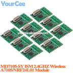 10pcs/1pc MD7105-SY 2.4G 2.4GHZ Wifi Wireless Transceiver Module 500KHz Step FSK/GSK Modulation 3.3V NRF24L01 A7105