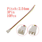 10Pcs Micro JST XH 2.54mm Pitch 2/3/4/5/6 Pin Male Plug / XH2.54 Female Socket Extension Lead Wire Cable Connector 20CM 26AWG